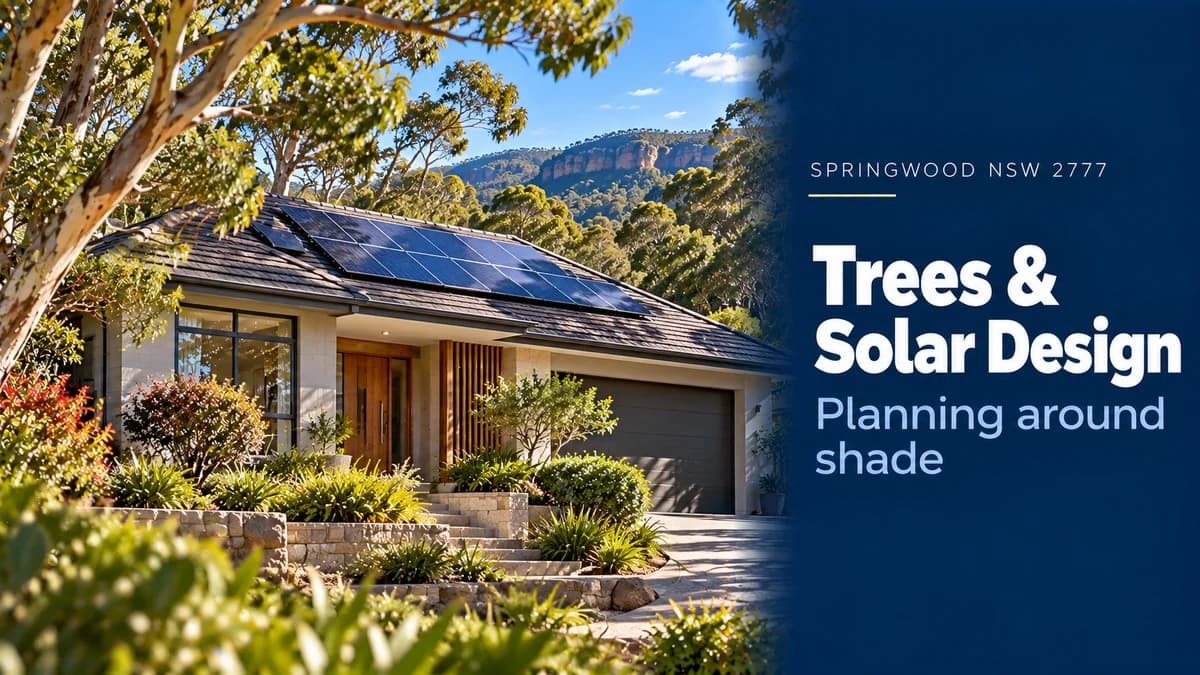Solar Shading Springwood NSW: Trees & Solar Design Guide