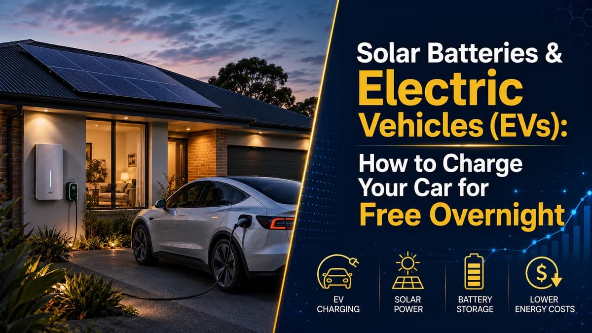 Solar Batteries for EV Charging Australia: Charge Free Overnight | Kratos
