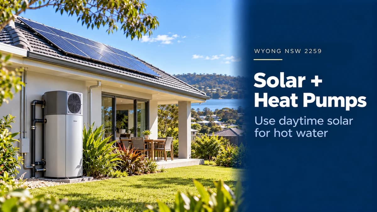 Solar + Heat Pump Wyong: Daytime Hot Water Guide