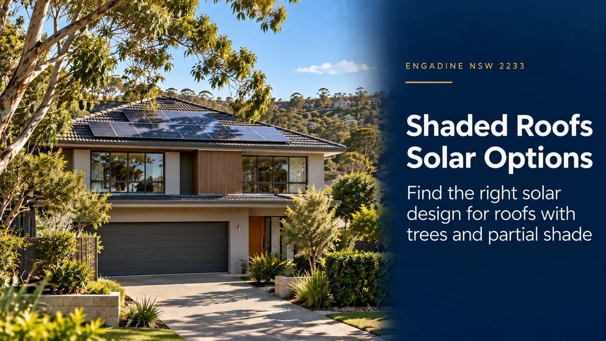Shaded Roof Solar Engadine NSW: What Are Your Options?