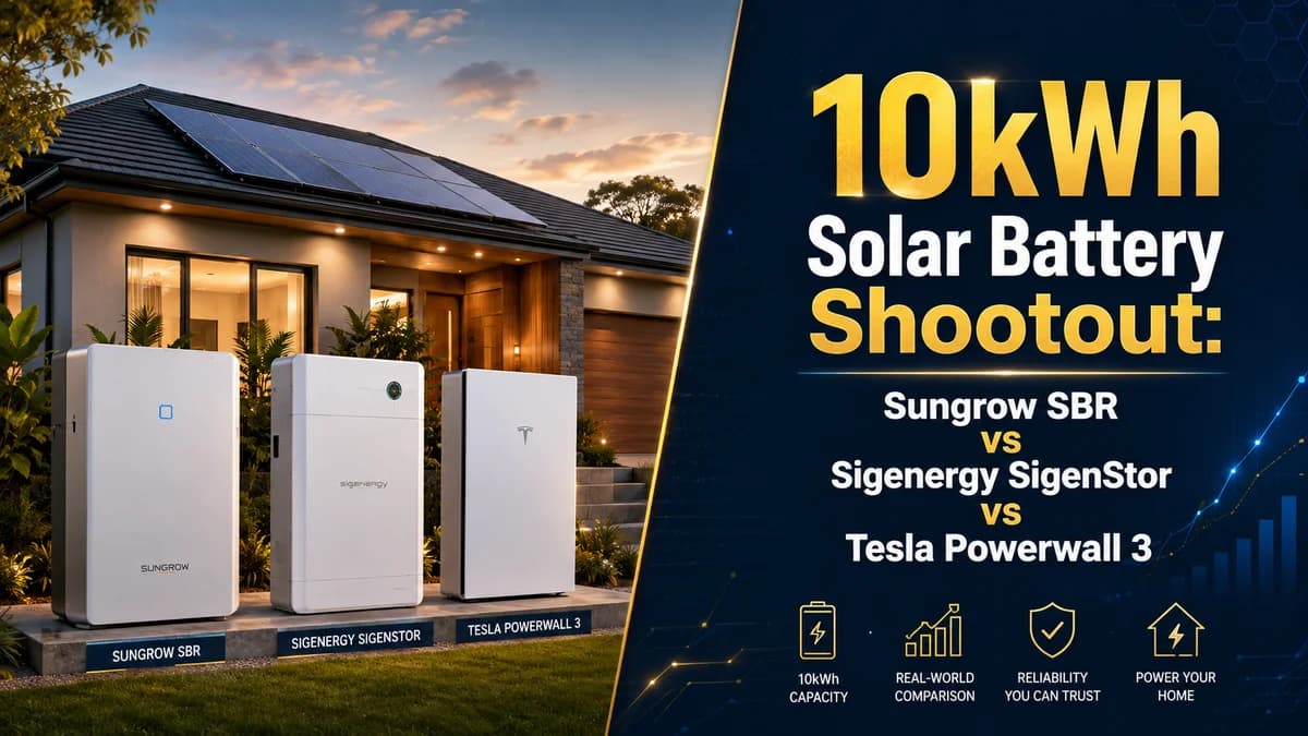 10kWh Solar Battery Comparison 2026: Sungrow vs Sigenergy vs Tesla | Kratos