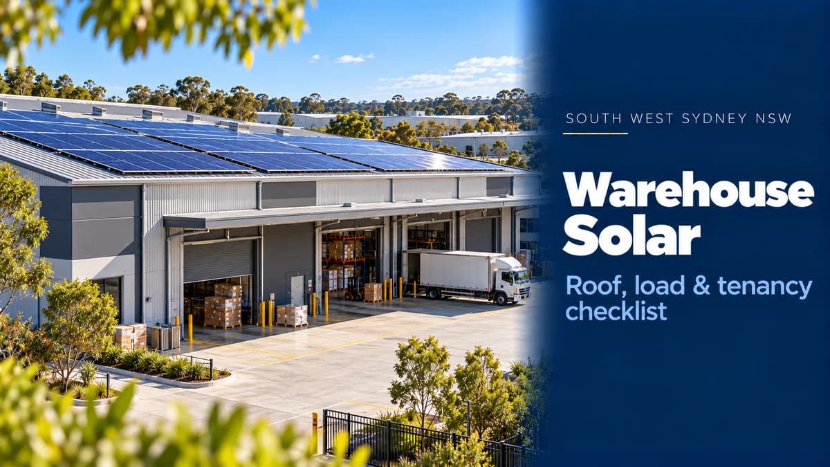 Warehouse Solar South West Sydney: 2026 Commercial Guide | Kratos