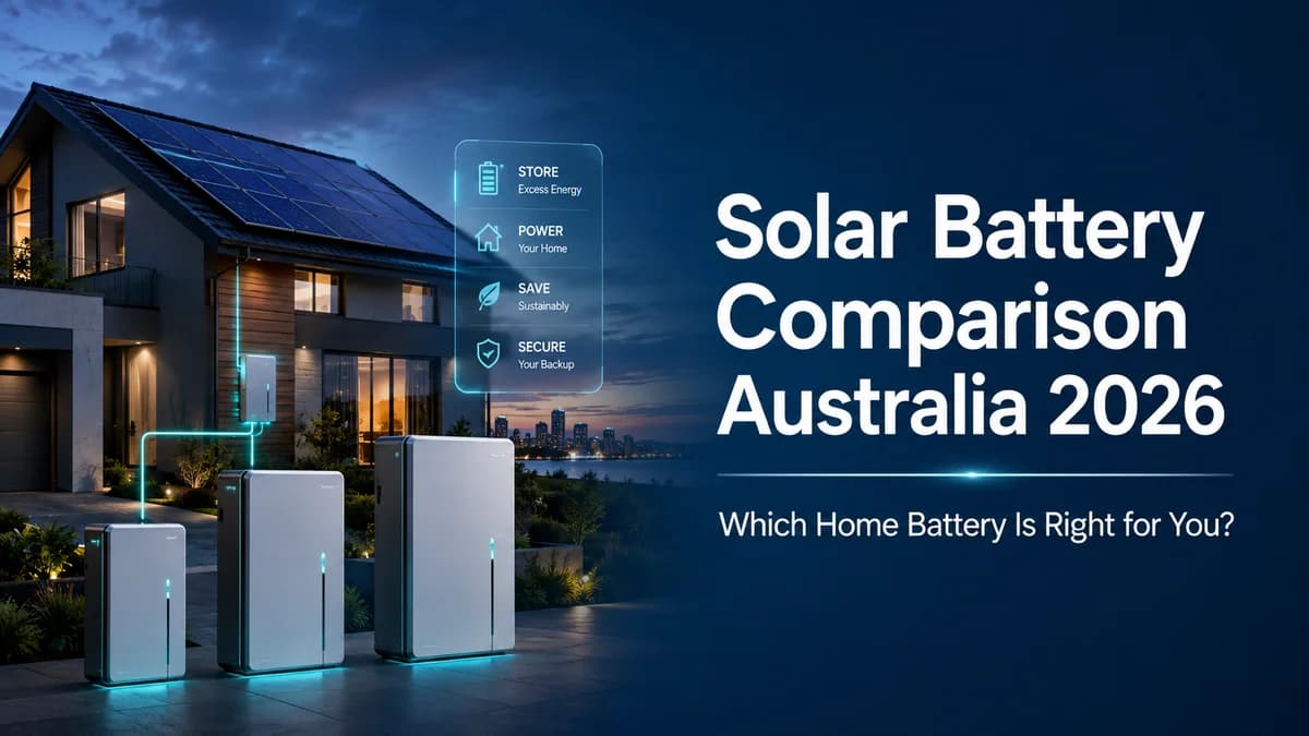 Solar Battery Comparison Australia 2026: Which Home Battery Is Right for You?
