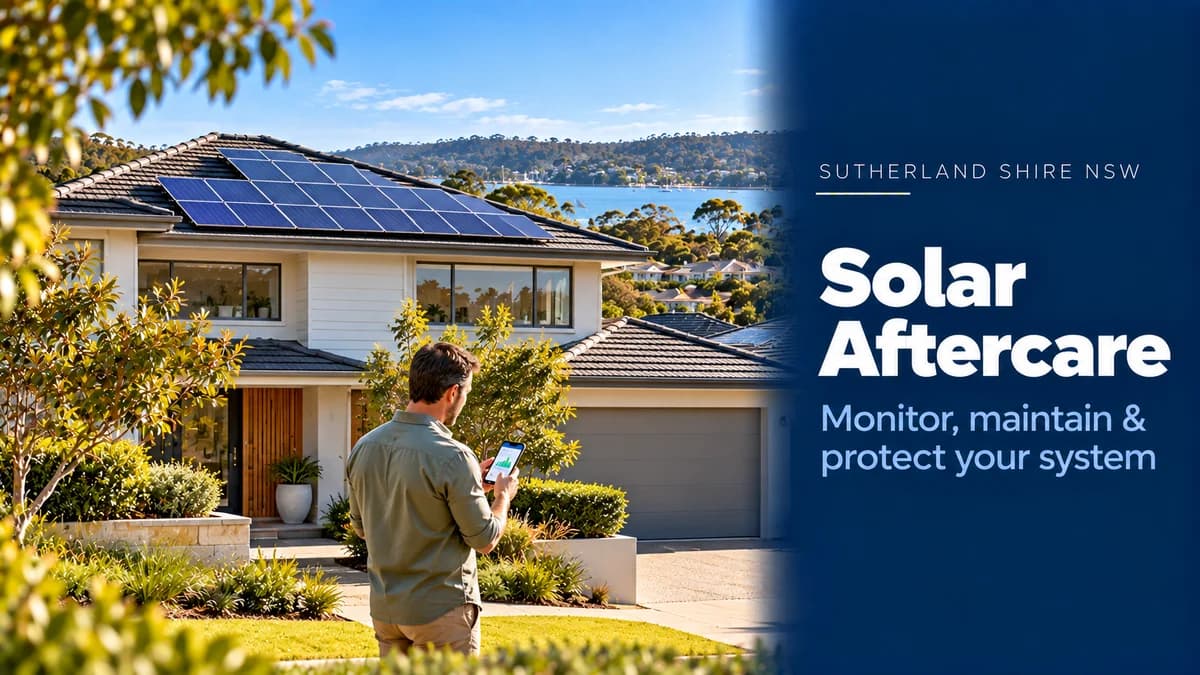 Solar Aftercare Sutherland Shire: Maintenance Guide