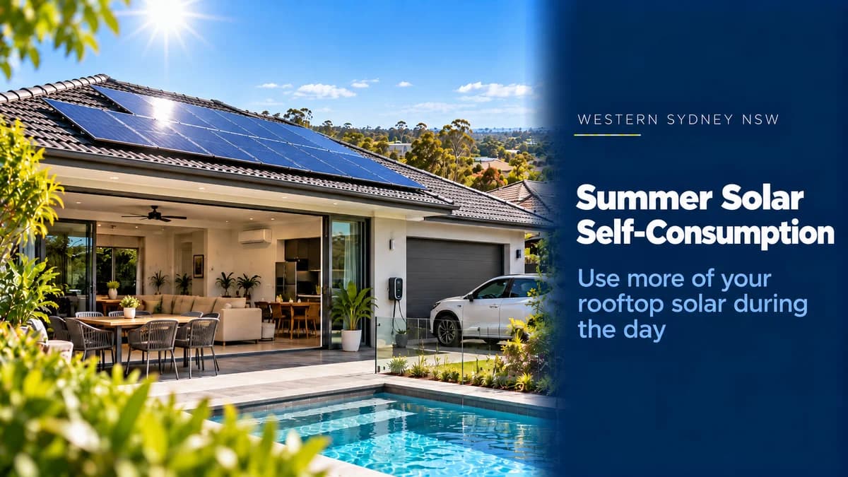 Solar Self-Consumption Western Sydney: Summer Guide