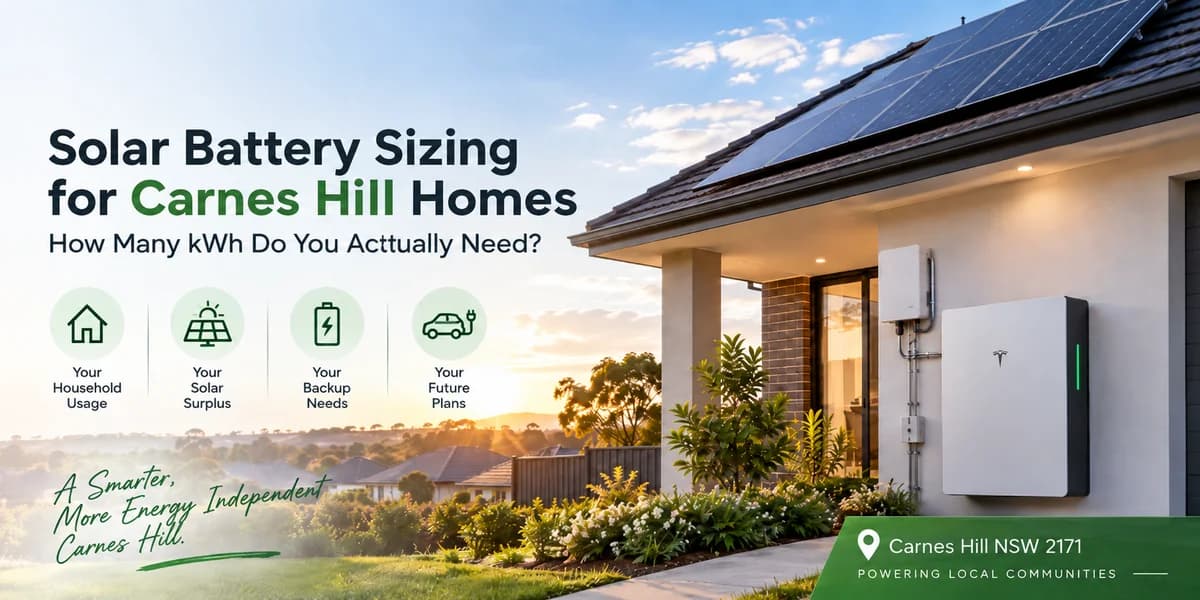 Solar Battery Size Carnes Hill: How Many kWh Do You Need?